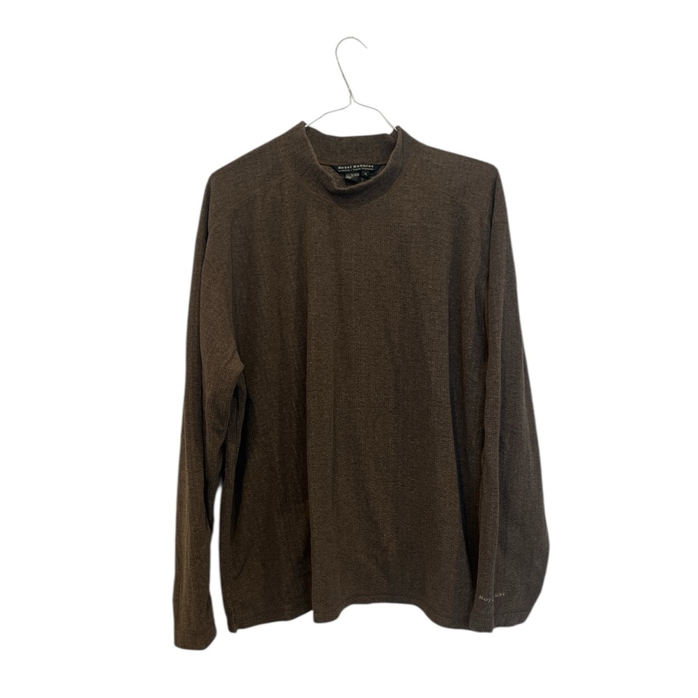 Royal Robbins Men’s‎ Fleece Sweater Size XL Lightweight Pullover Brown Polyester
